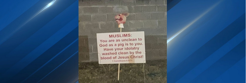 Austin mosque finds pigs head mask and hateful message left outside on anniversary of 9/11